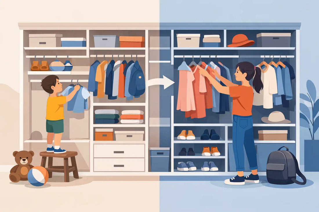 Kids Closet Organization System That Grows With Them