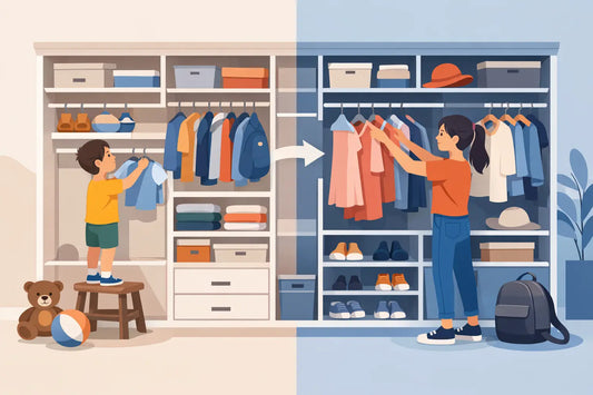 Kids Closet Organization System That Grows With Them