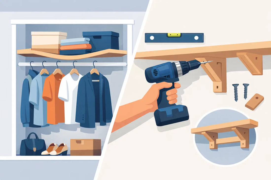How to Fix Sagging Closet Shelves That Last