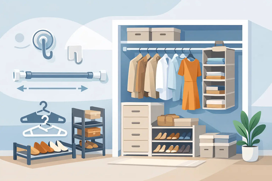 Closet Organizer Without Drilling: What Works
