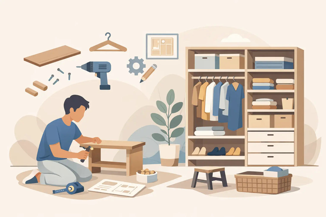 DIY Closet Organizer for Beginners Made Simple