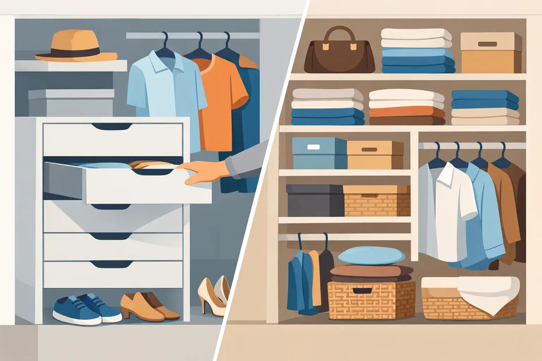 Drawers Versus Shelves: Which Fits Your Closet?