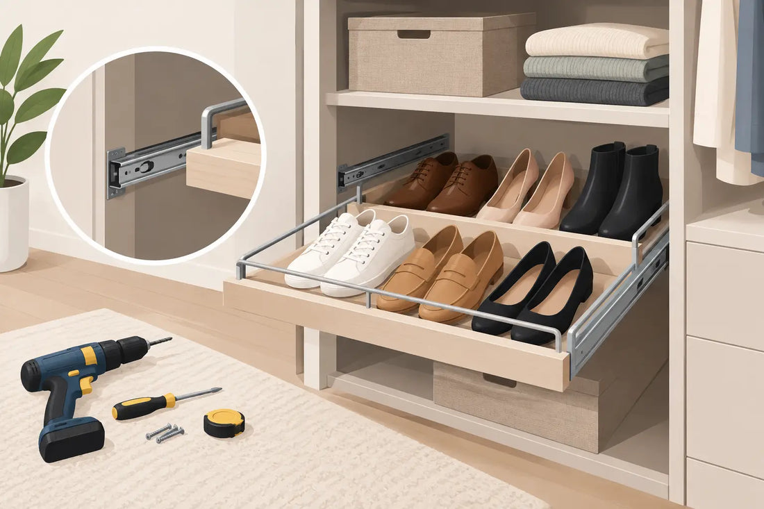 How to Install Shoe Pullouts in Your Closet