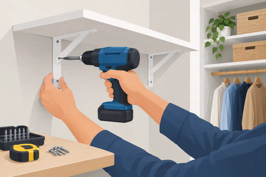 How to Install Closet Brackets That Stay Put
