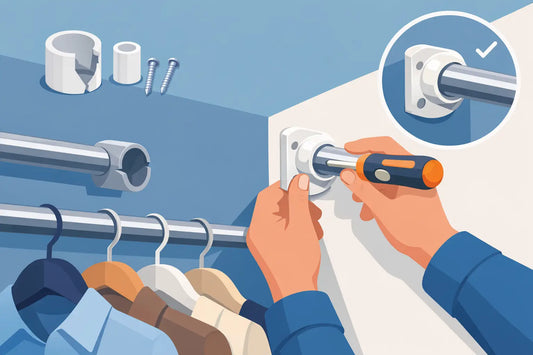 How to Replace a Broken Closet Rod Socket