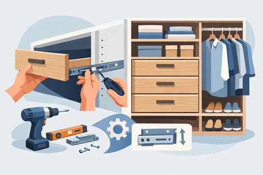 How to Install Adjustable Closet Drawers