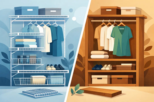 Wire Shelving Versus Wood: Which Fits Your Closet?